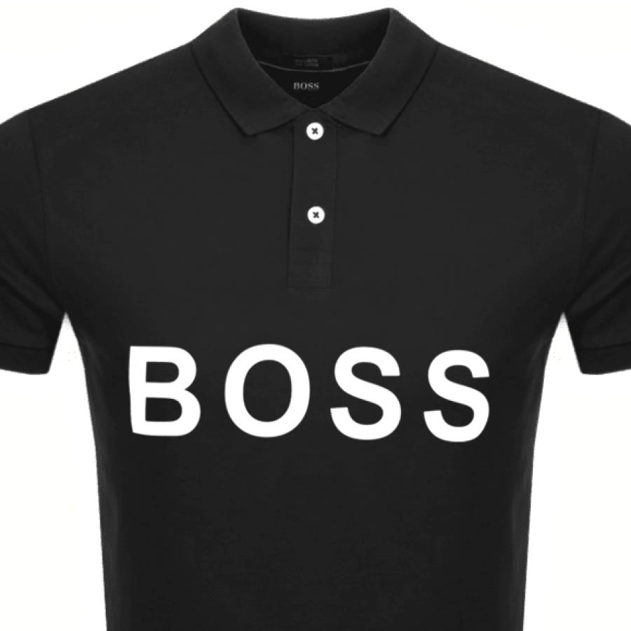 Alternative Image for ProductBOSS Parlay Logo Polo T Shirt Black2